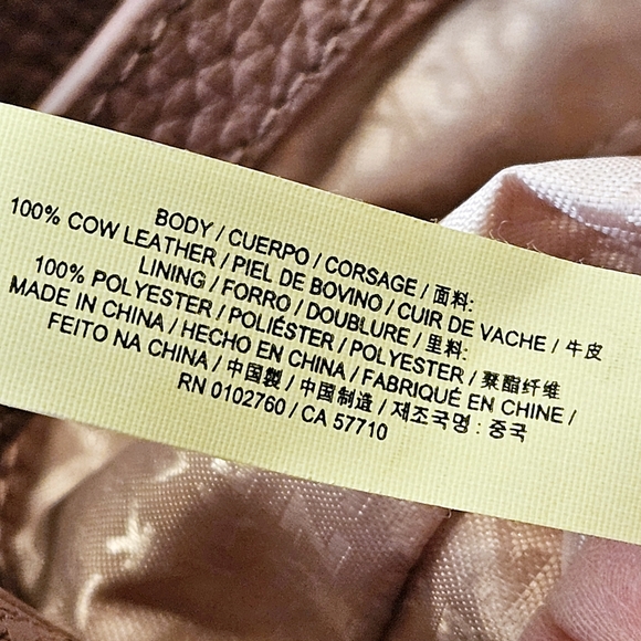 Kate Spade Backpack Pebbled Pink Leather 'Chester Street' Drawstring Backpack - Picture 13 of 16